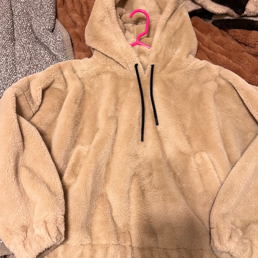 M ZARA plush hoodie
